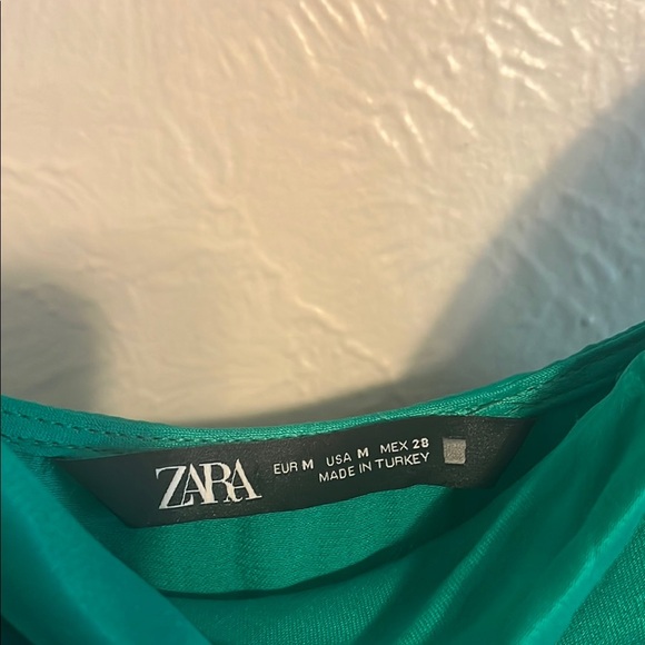Zara Green Cowl Neck Camisole Top - Picture 2 of 4